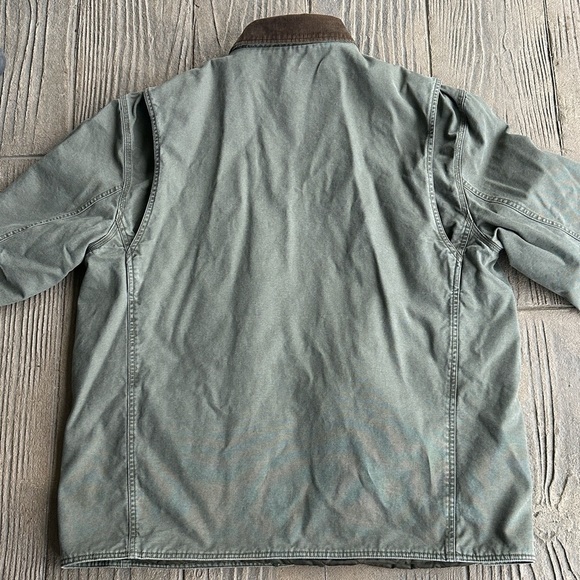 Orvis Olive Green Barn Coat Men XXL Classic Field Style Casual Rugged Fall - Picture 3 of 14